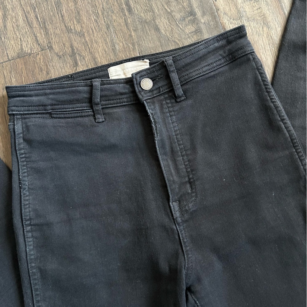 Everlane Way-High Skinny Jeans Black Organic Cotton 27 - Picture 2 of 5